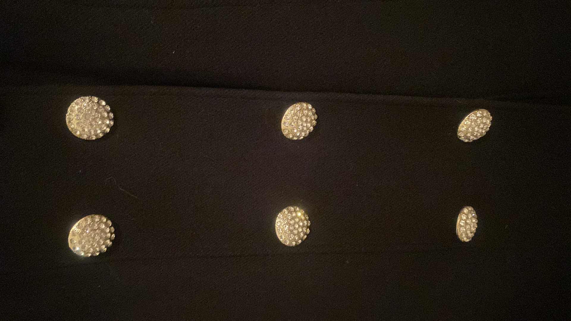 Photo 1 of GENTLY LOVED LADIES SIZE LARGE KATE SPADE NEW YORK DOUBLE BREASTED JEWELED BUTTON COAT WITH REMOVABLE FAUX FUR COLLAR