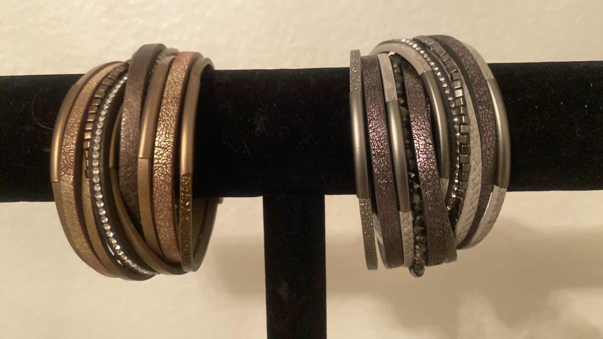 Photo 1 of PAIR OF SAACHI MAGNETIC BRACELETS COSTUME JEWELRY