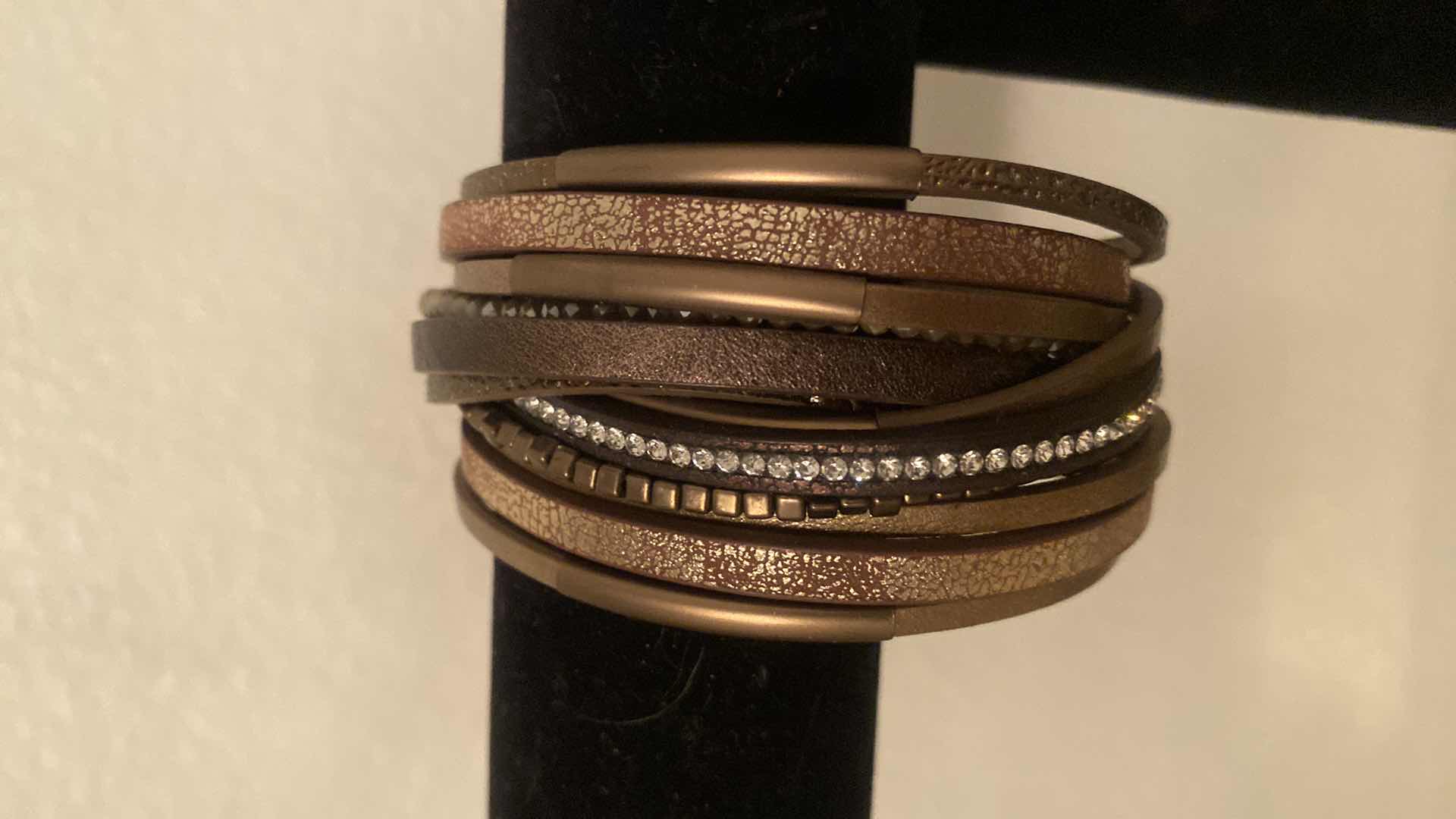 Photo 1 of PAIR OF SAACHI MAGNETIC BRACELETS COSTUME JEWELRY