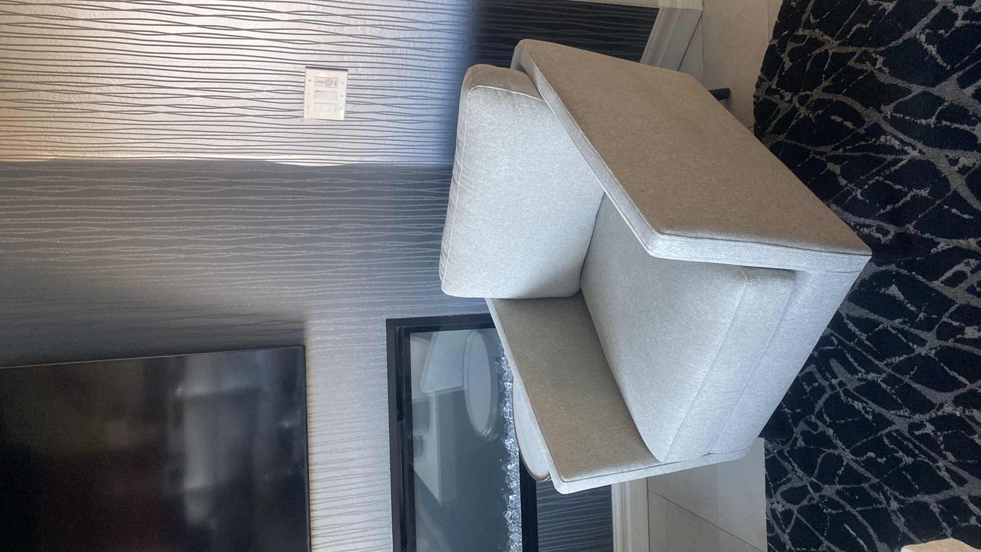 Photo 1 of DOVE STARBURST OCCASIONAL CHAIR FROM MACYS - RECIEPT FROM 10/23/22 32” x 36” H 33” (2 AVAILABLE SOLD SEPARATELY)