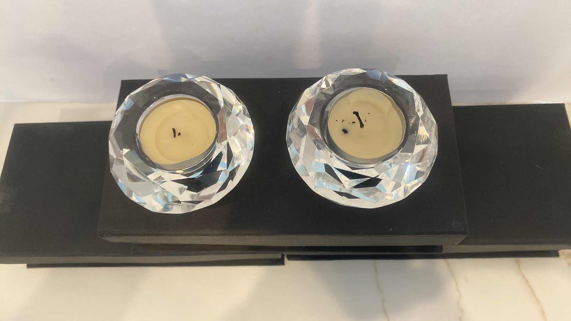 Photo 1 of 3 BOXES GLASS CUT VOTIVE HOLDERS (6 TOTAL) FROM Z GALLERIE