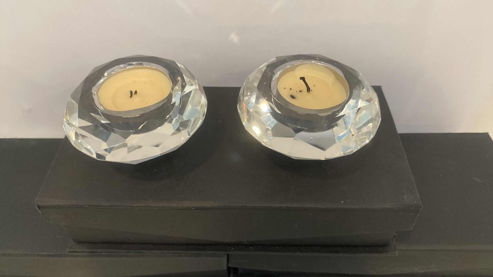 Photo 1 of 3 BOXES GLASS CUT VOTIVE HOLDERS (6 TOTAL) FROM Z GALLERIE