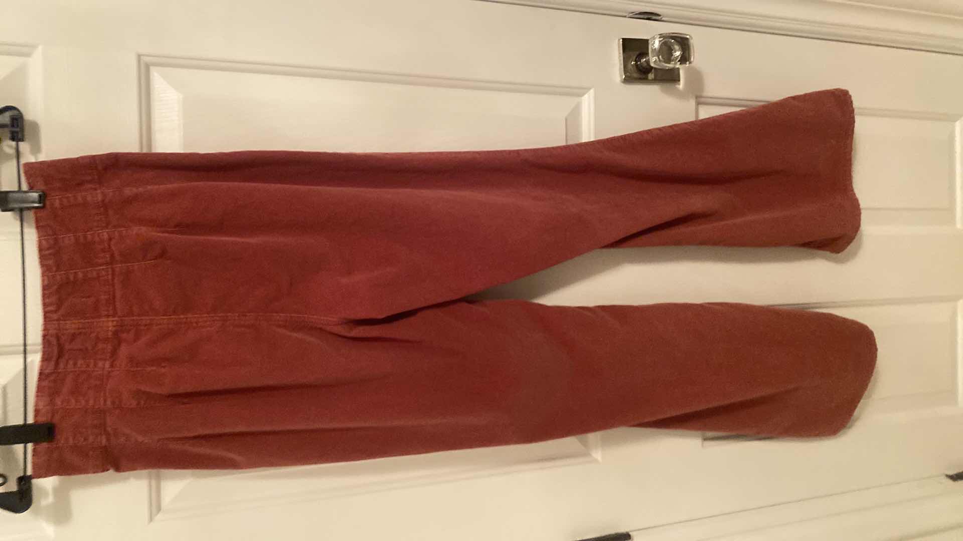 Photo 1 of FREE PEOPLE LADIES SIZE 29 CORDUROY FLARE HIGH WAISTED JEANS - RUST COLOR