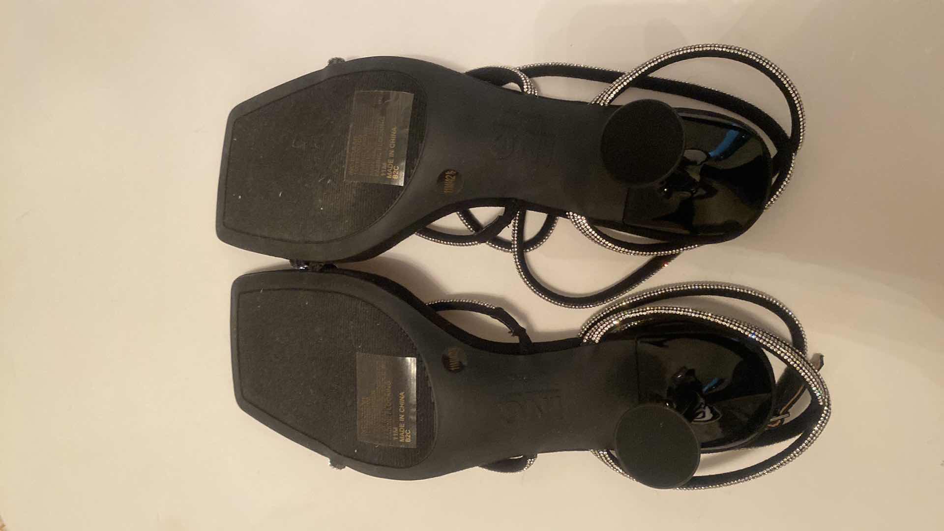 Photo 1 of NEW NO BOX LADIES SIZE 11 INC DOUBLE BLING ANKLE STRAP HIGH HEEL SHOES