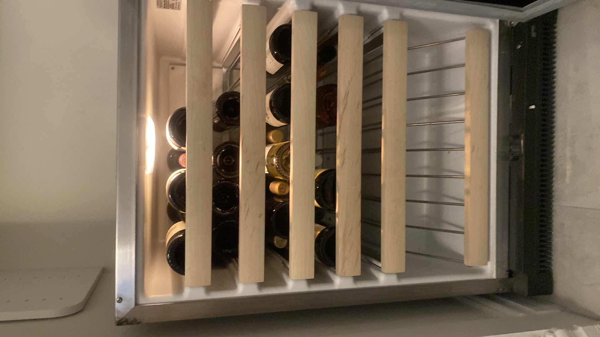 Photo 1 of ORIGINAL $1200 KITCHEN AID ARCHITECT SERIES 6 SHELF WINE FRIDGE - SHELVE FRONT CAN BE STAINED TO MATCH CABINETS - CAN BE BUILT INTO CABINETS 23 3/4” x 24 1/2” H34”