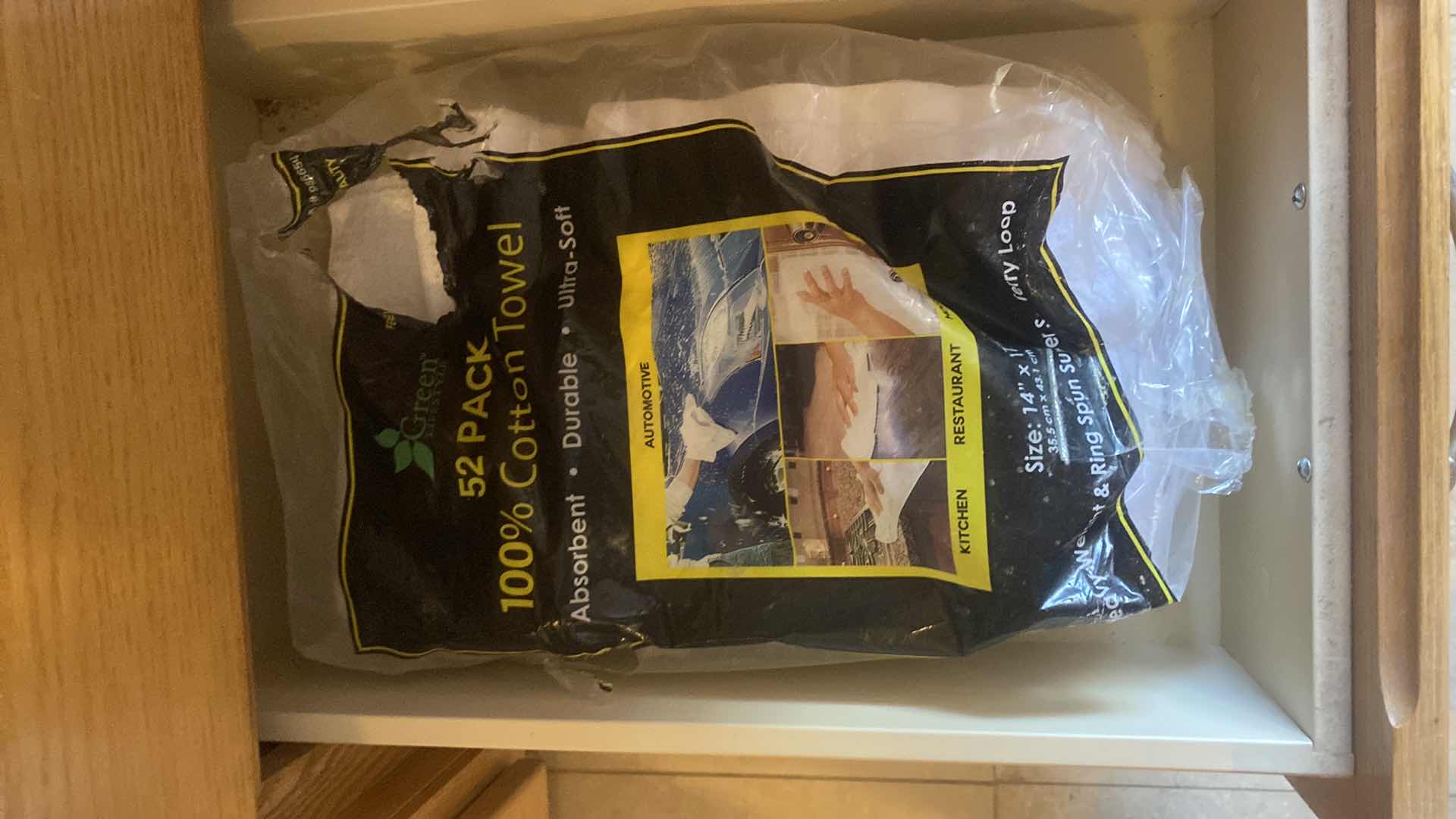 Photo 1 of CONTENTS KITCHEN CABINET - 4 DRAWERS - JUNK - POT HOLDERS & TOWELS