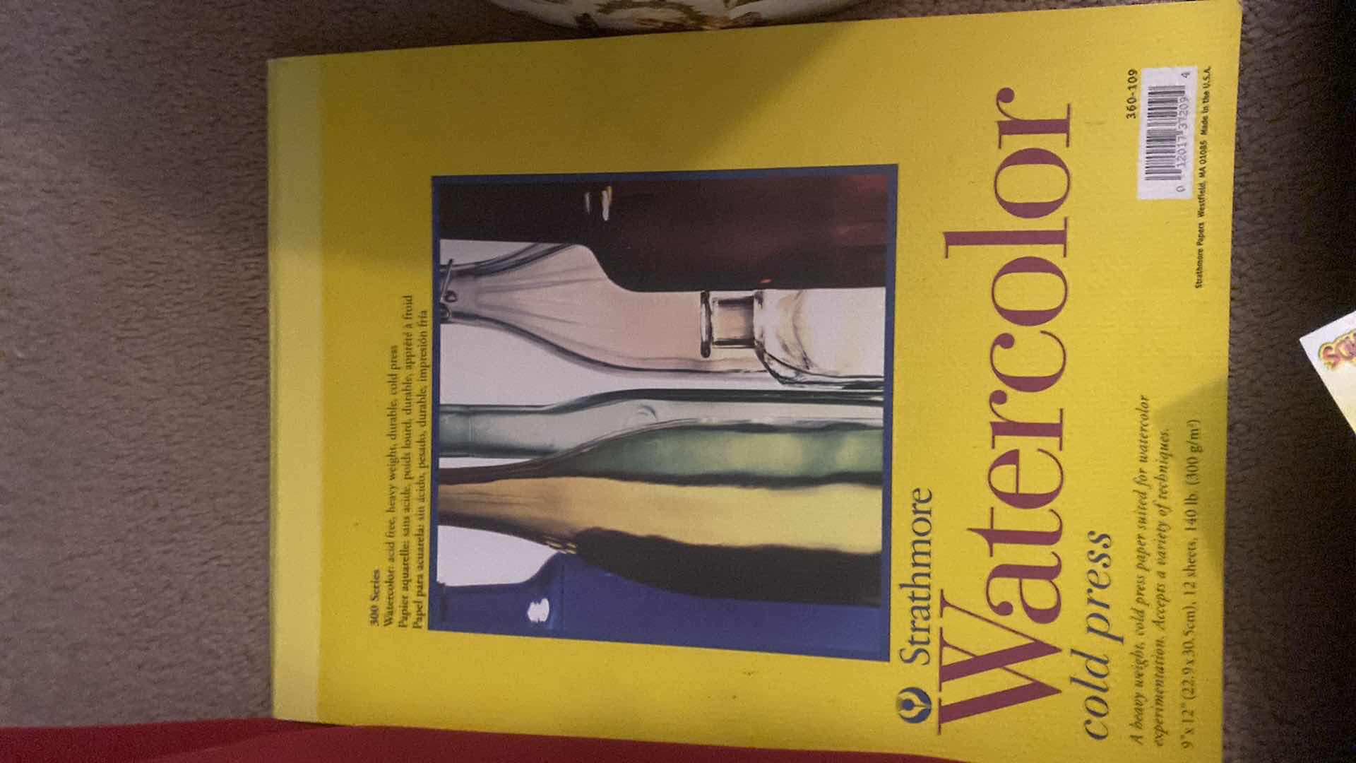 Photo 1 of ART SUPPLIES AND BOX OF YARN