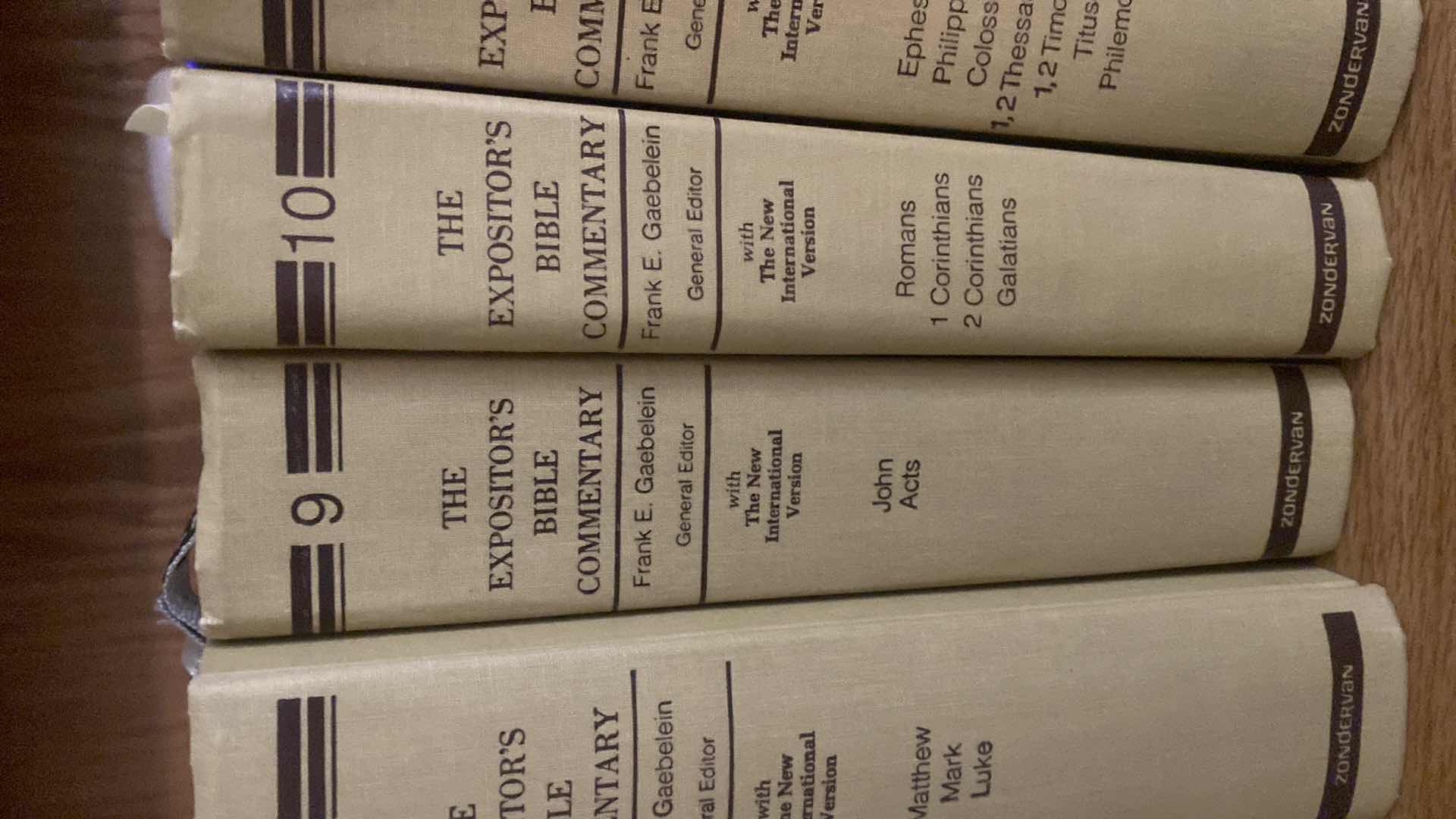 Photo 1 of 12 BOOK COLLECTION OF “THE EXPOSITORS BIBLE COMMENTARY” by FRANK E. GAEBELEIN PUBLISHED 1979 to 1981