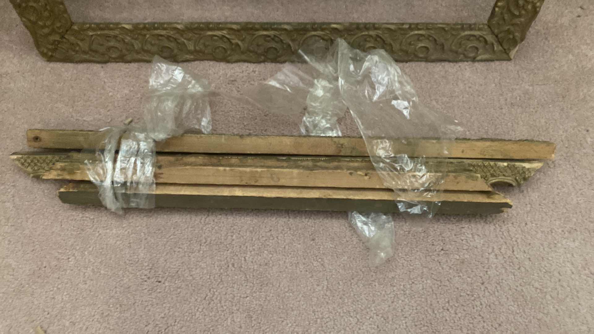 Photo 1 of 2 WOOD PICTURE FRAMES (1 is in pieces) 22” x 26”