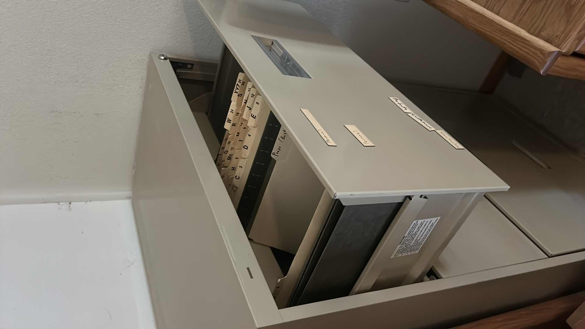 Photo 1 of 4 DRAWER METAL FILE CABINET 30” x 18” x 52 1/2”