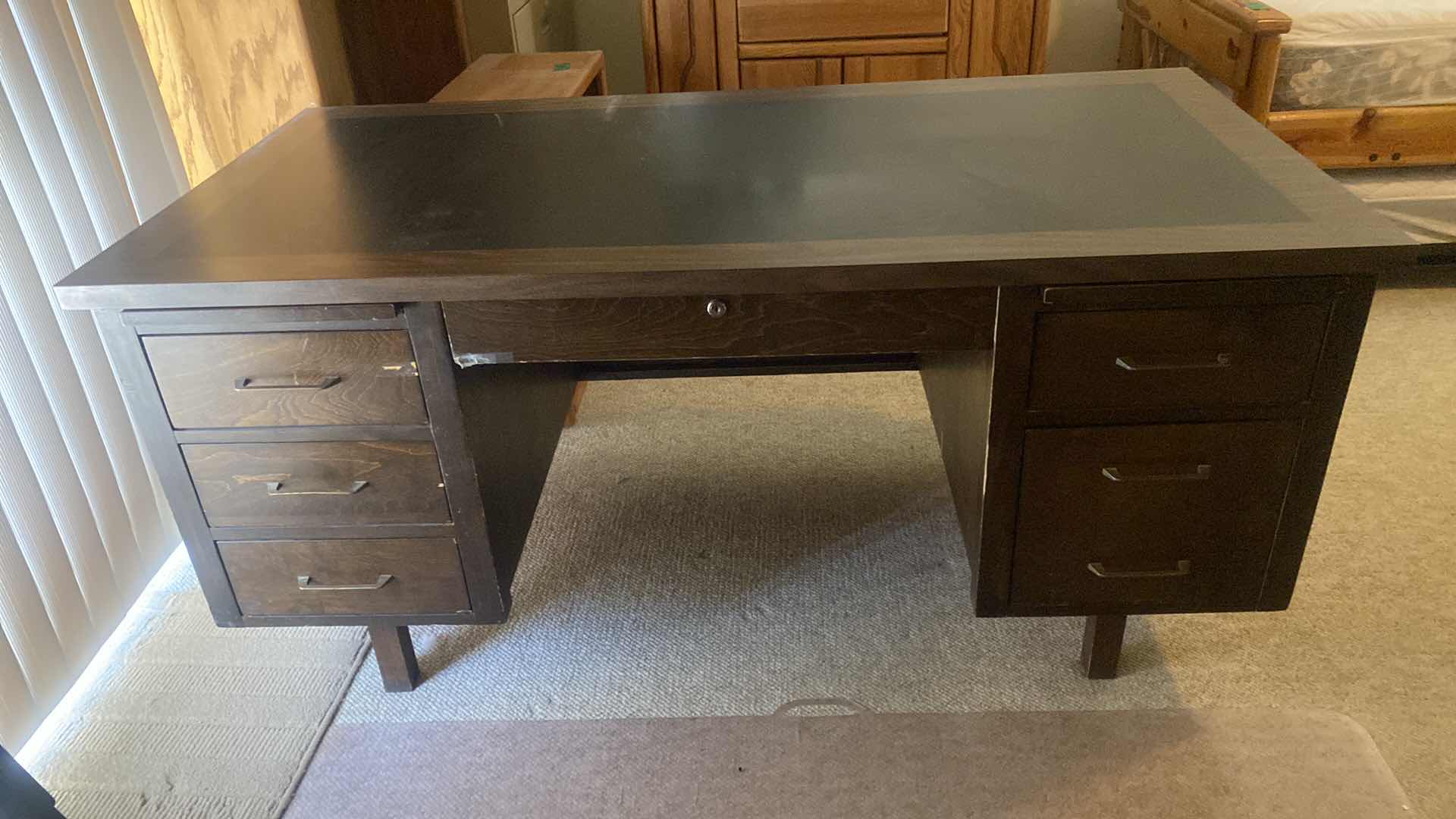 Photo 1 of 6 DRAWER WOOD DESK 
60” x 30” H 29”