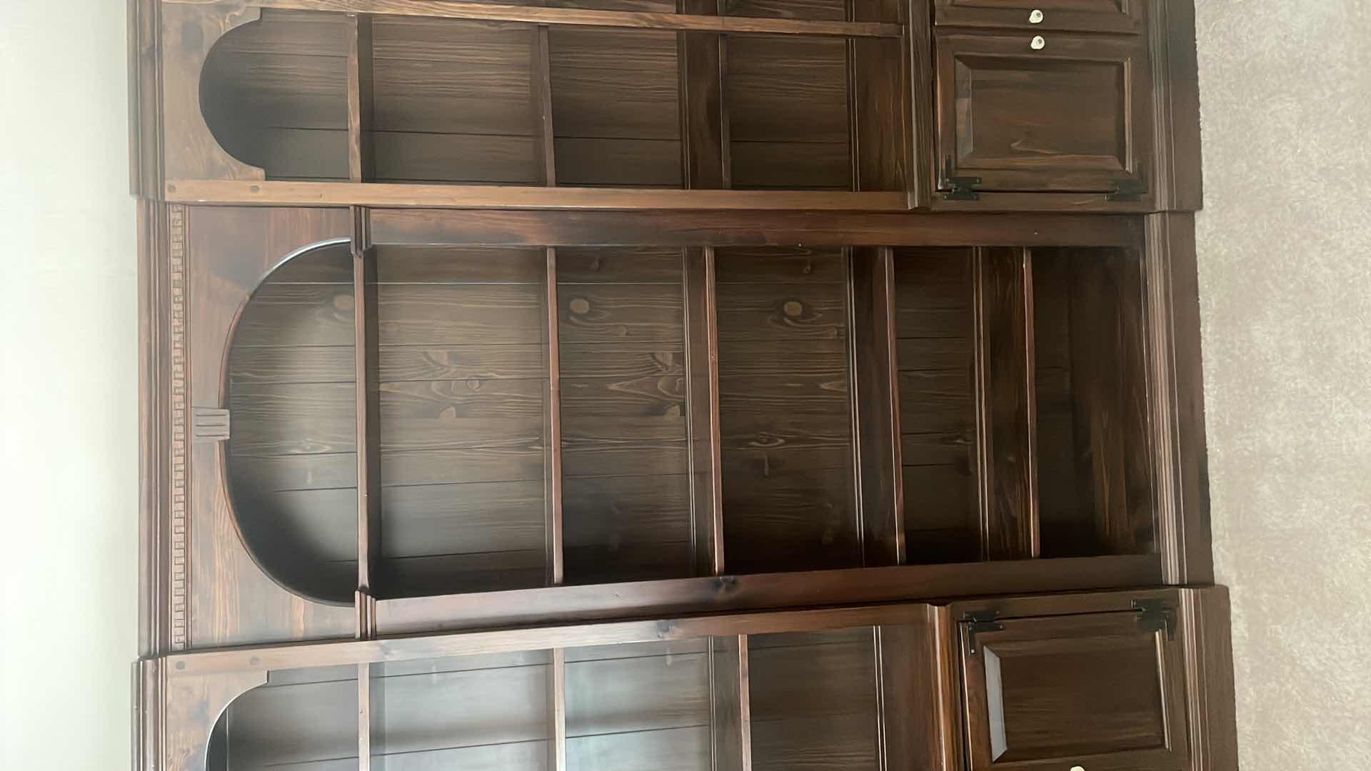 Photo 1 of DARK WOOD BOOKCASE 94" x12" X 80"