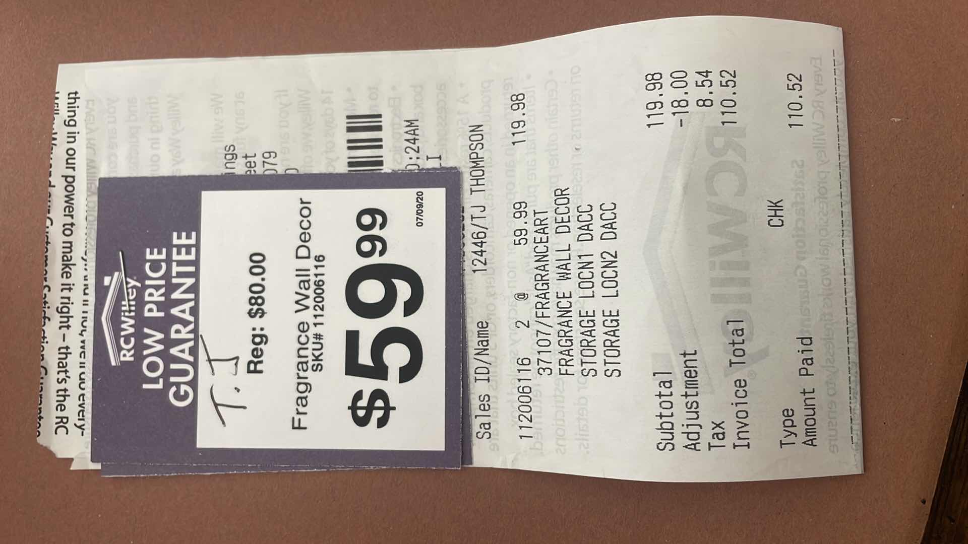 Photo 1 of FLORAL ARTWORK PAIR 24" x24"