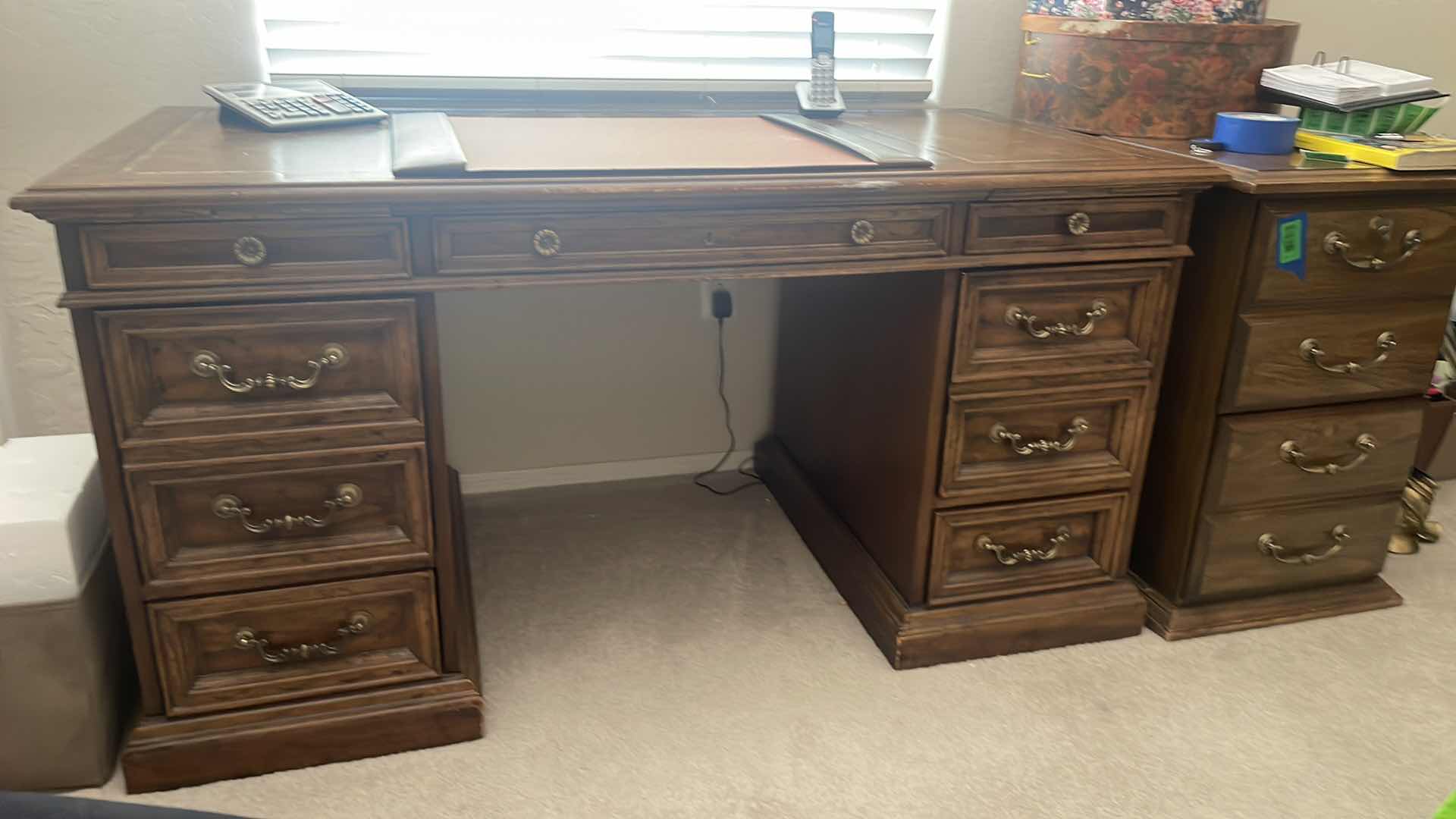 Photo 1 of FILE CABINET DESK 57" X 28" x 30"