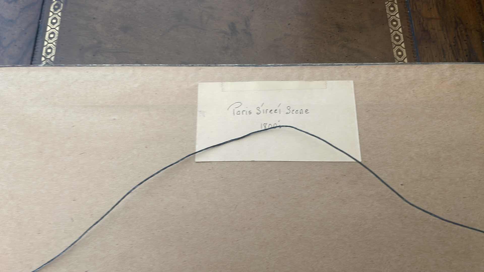 Photo 1 of FRAMED SIGNED PARIS SIREEI SCENE ARTWORK 17" X 13"