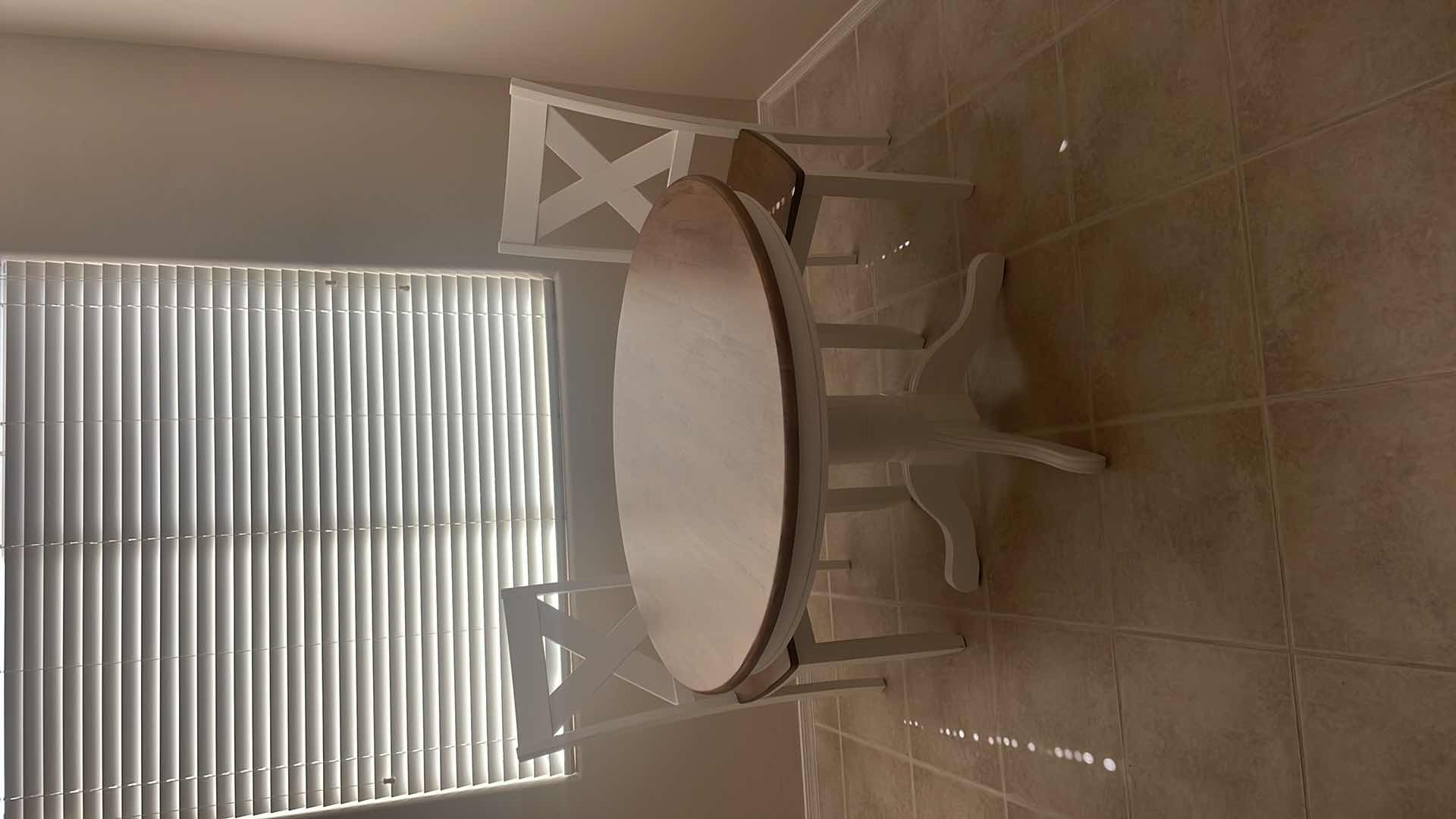 Photo 1 of ROUND DINING TABLE WITH CHAIRS 42" X 31"