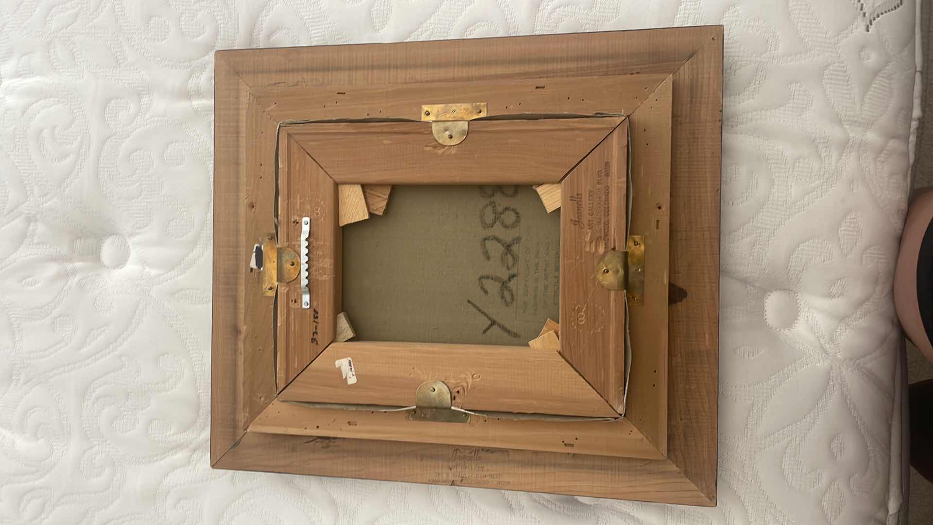 Photo 1 of FRAMED J. COLLAR 1800'S LADIES PAINTING ARTWORK, UNFRAMED 8" x10"  WITH VELVET FRAME 15" x13" , ESTIMATED VALUE FROM JUNE 1983 FOR $155