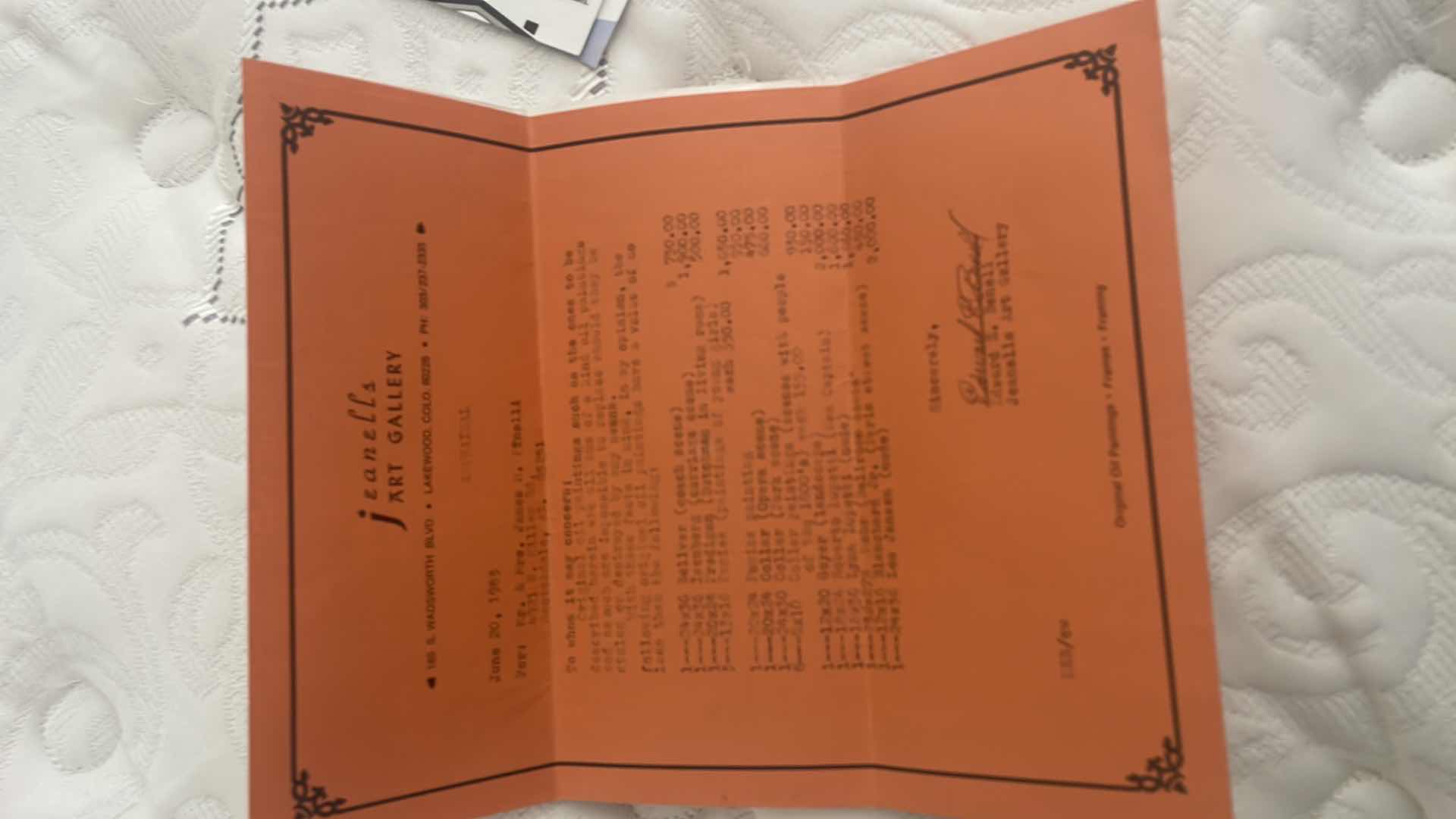 Photo 1 of FRAMED J. COLLAR 1800'S LADIES PAINTING ARTWORK, UNFRAMED 8" x10"  WITH VELVET FRAME 15" x13" , ESTIMATED VALUE FROM JUNE 1983 FOR $155