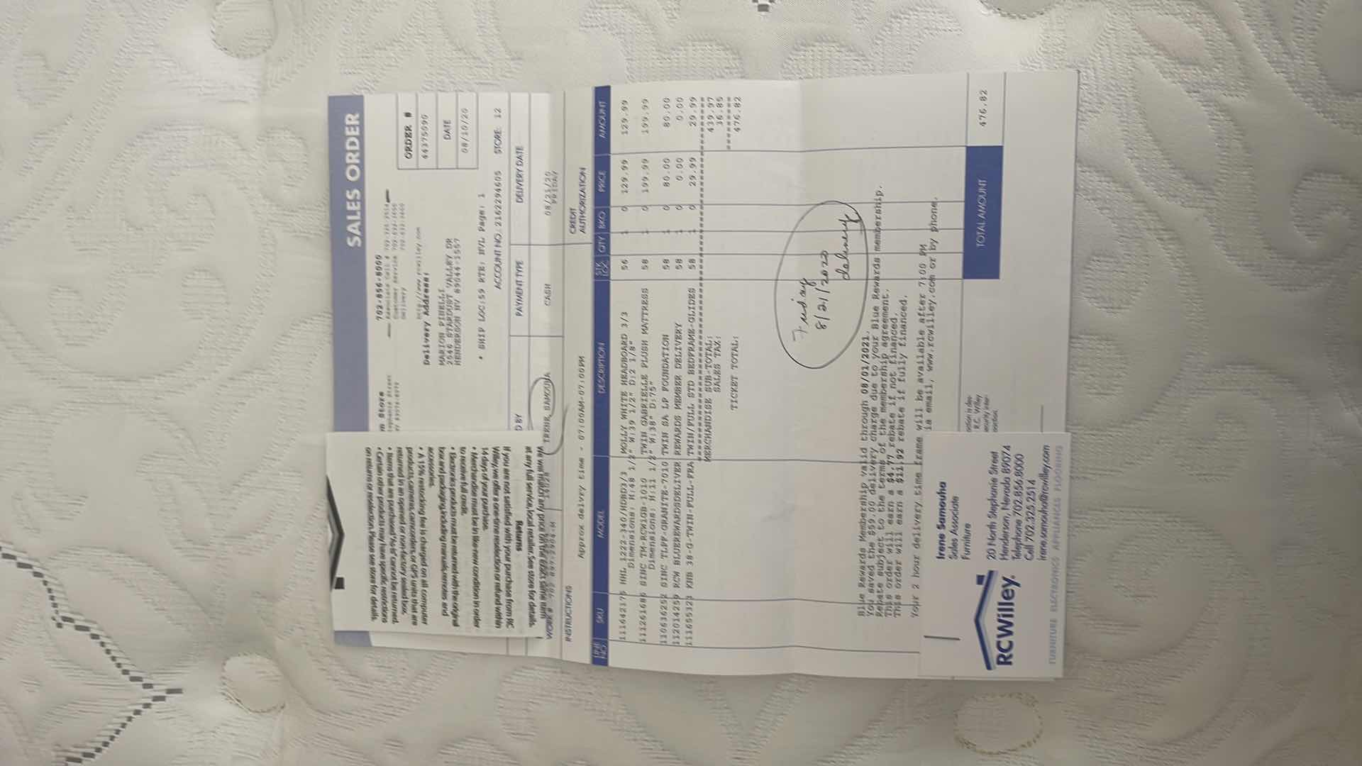 Photo 1 of TWIN BED 38" X 11" x 75" AND HEADBOARD 48" X 39"