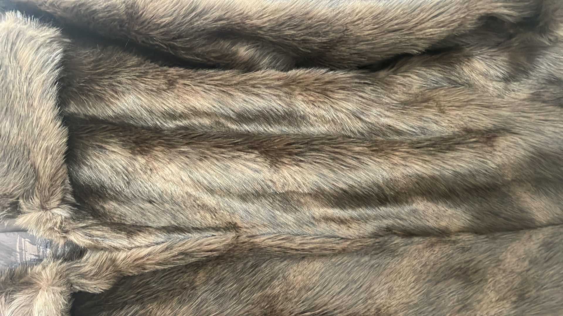 Photo 1 of DENNIS BASSO FAUX MINK FUR JACKET LARGE