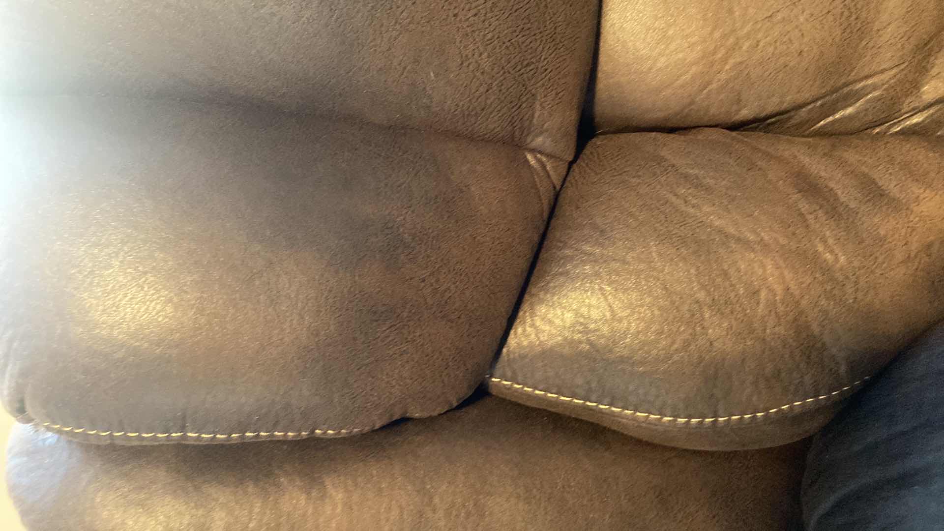 Photo 1 of BROWN FABRIC MANUAL RECLINER CHAIR