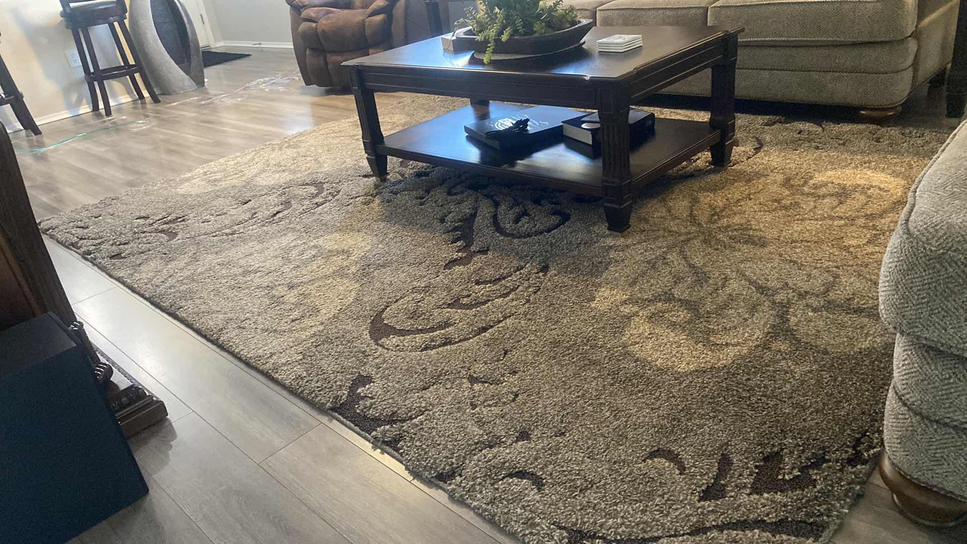 Photo 1 of ENCHANT COLLECTION SMOKE BEIGE AREA RUG 7’7” x 10’ 6”