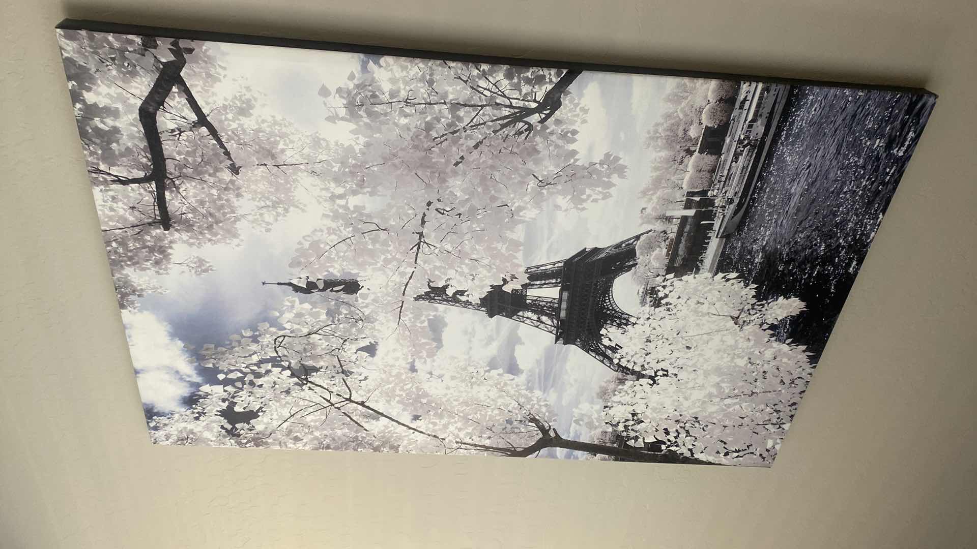 Photo 1 of WRAPPED CANVAS EIFFEL TOWER ARTWORK 30”X 47”