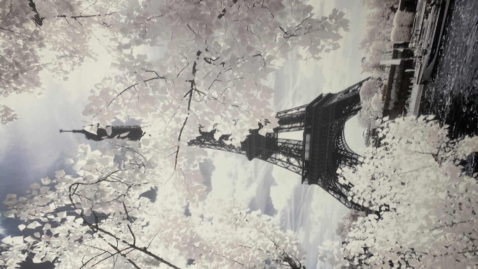 Photo 1 of WRAPPED CANVAS EIFFEL TOWER ARTWORK 30”X 47”