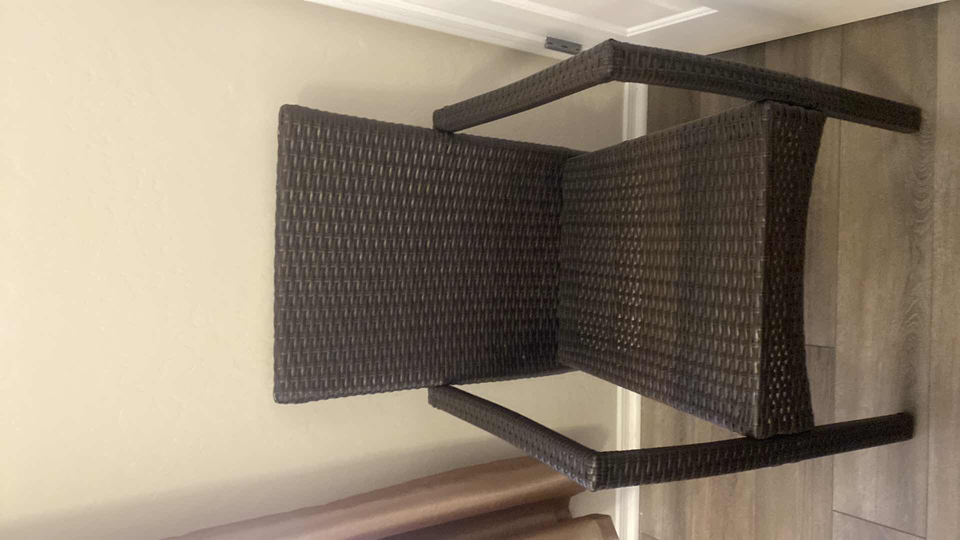 Photo 1 of FAUX WICKER PATIO CHAIR WITH CUSHION