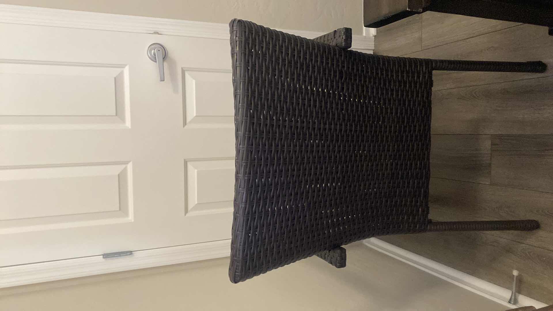 Photo 1 of FAUX WICKER PATIO CHAIR WITH CUSHION