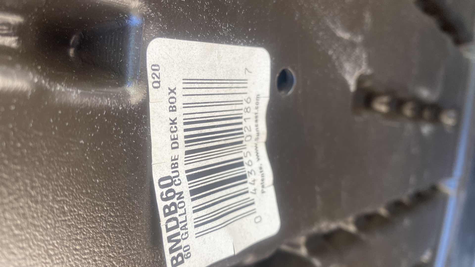 Photo 1 of SUNCAST 60 GAL CUBE DECK BOX 27“ x 27“ H26”