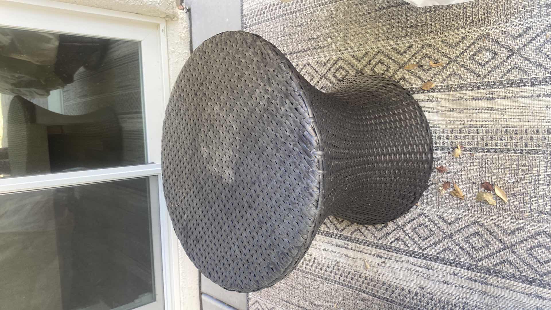 Photo 1 of 19” ROUND WICKER TABLE H20”