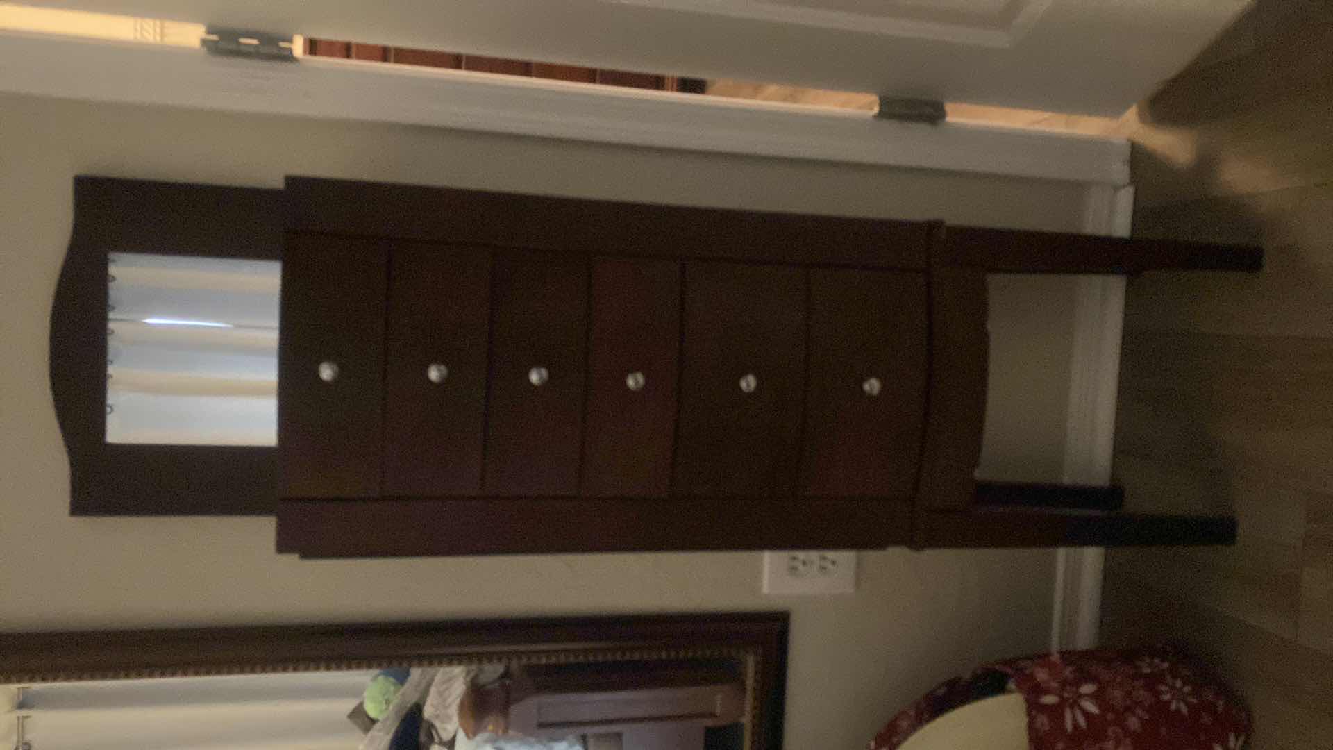 Photo 1 of DARK WOOD JEWELRY CABINET 13” x 10” H40”