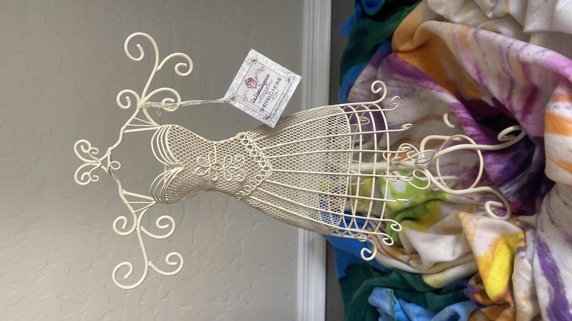 Photo 1 of FLORAL THROW & JEWELRY HANGER H17”