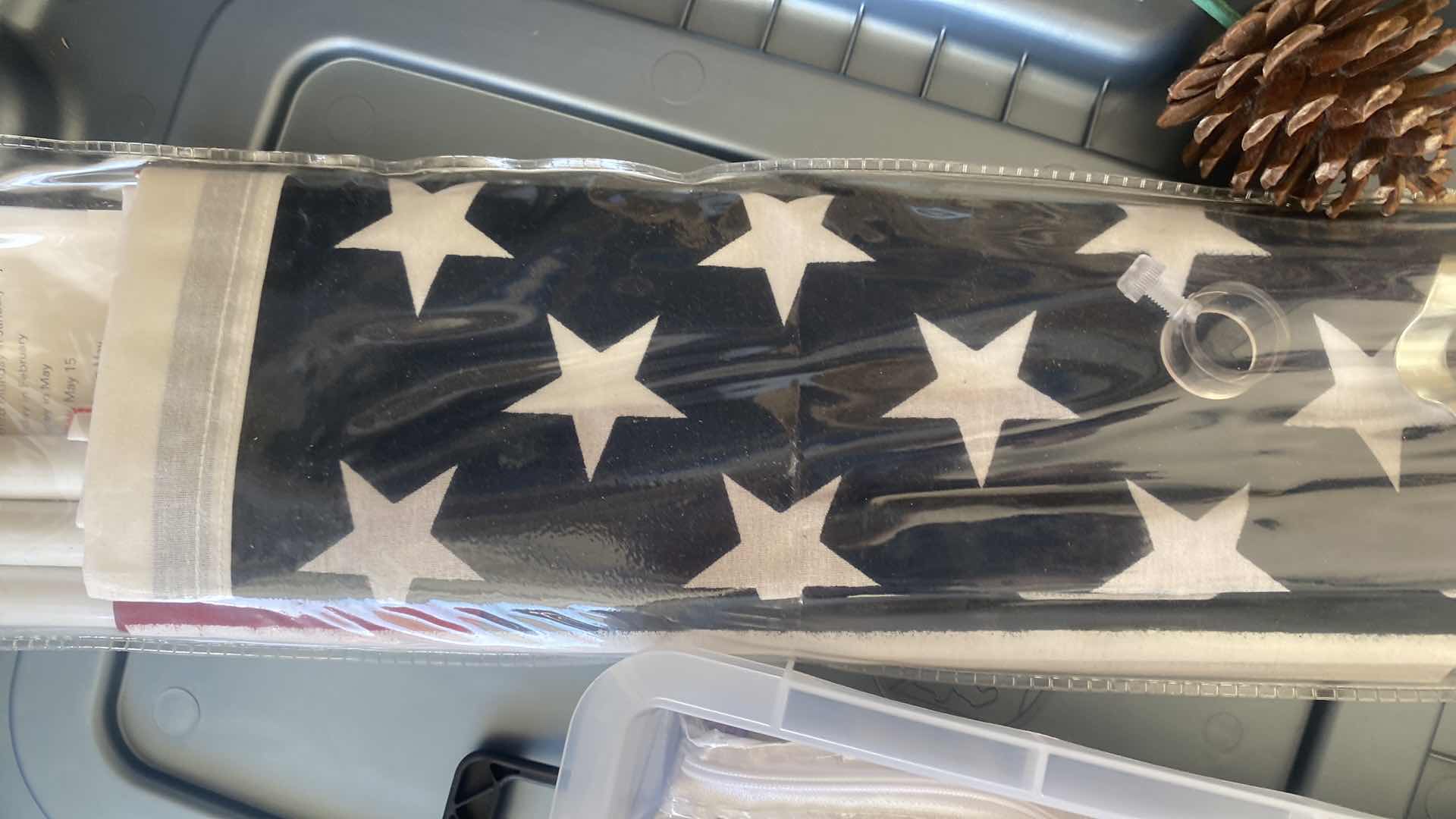 Photo 1 of SHELF IN GARAGE - ELECTRICAL FASTENERS STAPLER & MORE