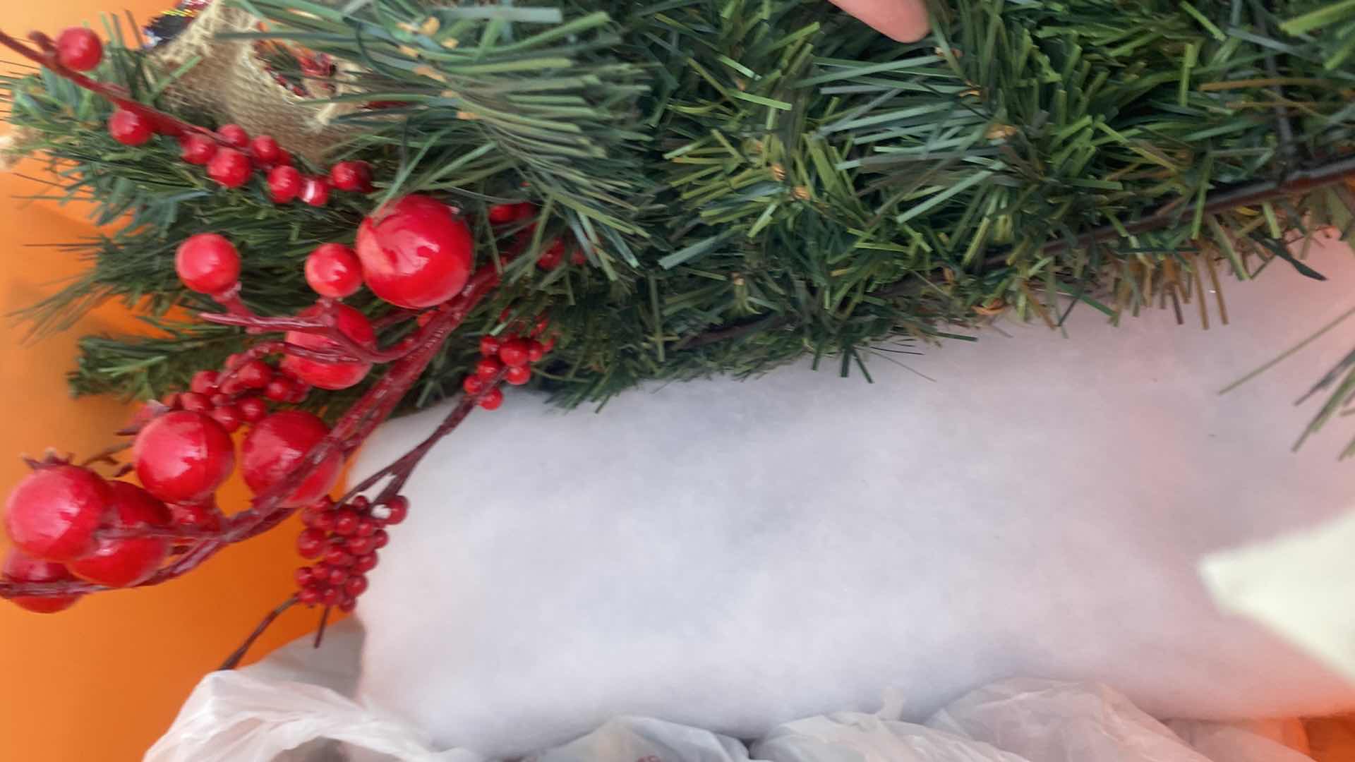 Photo 1 of 6-CHRISTMAS DECOR - LIGHTS SANTA HOUSE SMALL TREE WITH STAND