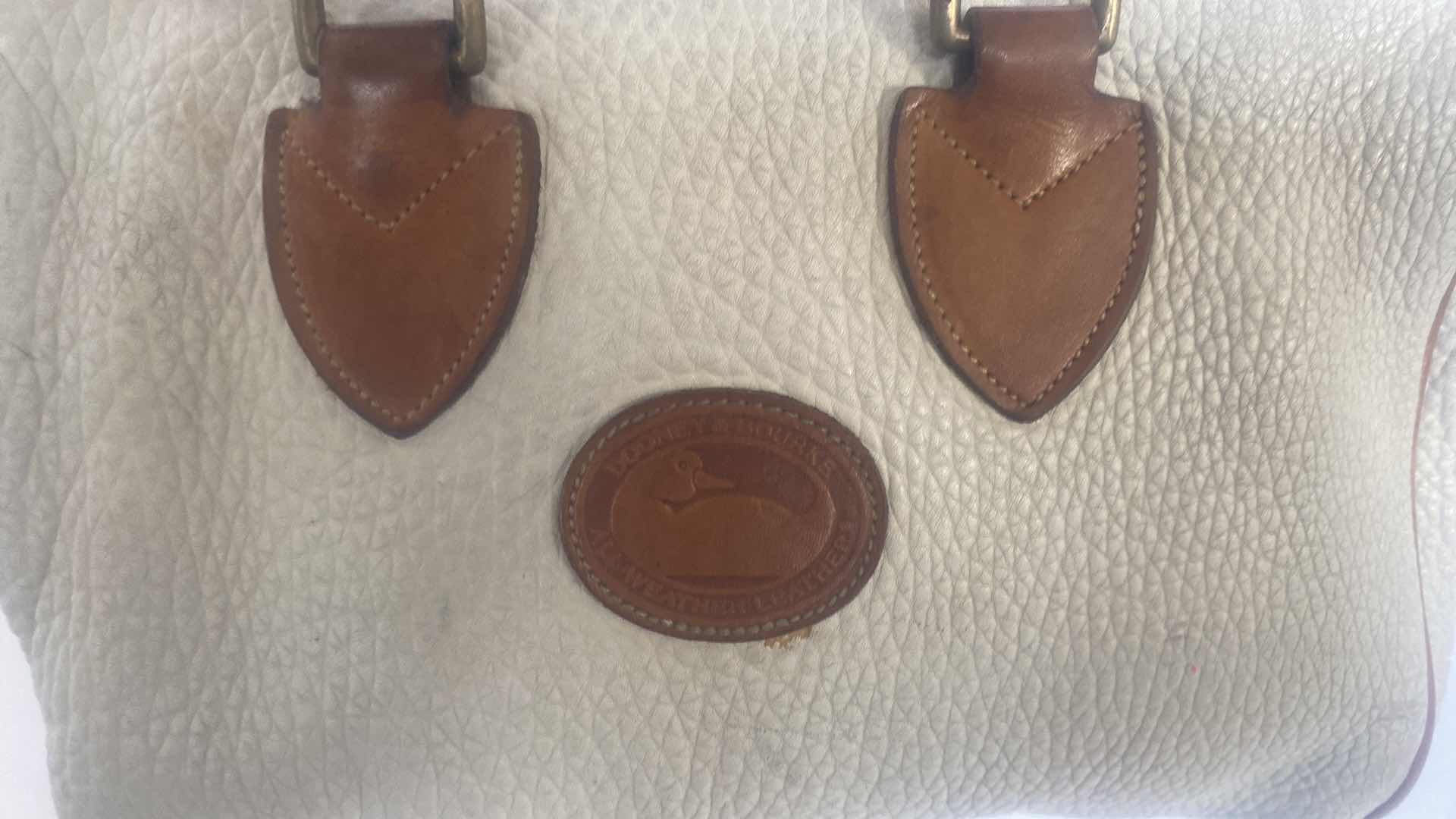 Photo 1 of DOONEY & BOURKE HANDBAG WHITE PEBBLE LEATHER