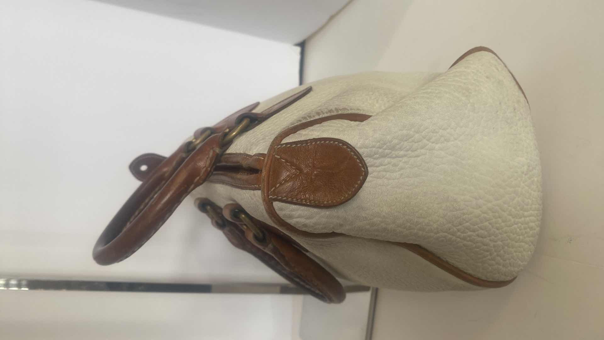 Photo 1 of DOONEY & BOURKE HANDBAG WHITE PEBBLE LEATHER