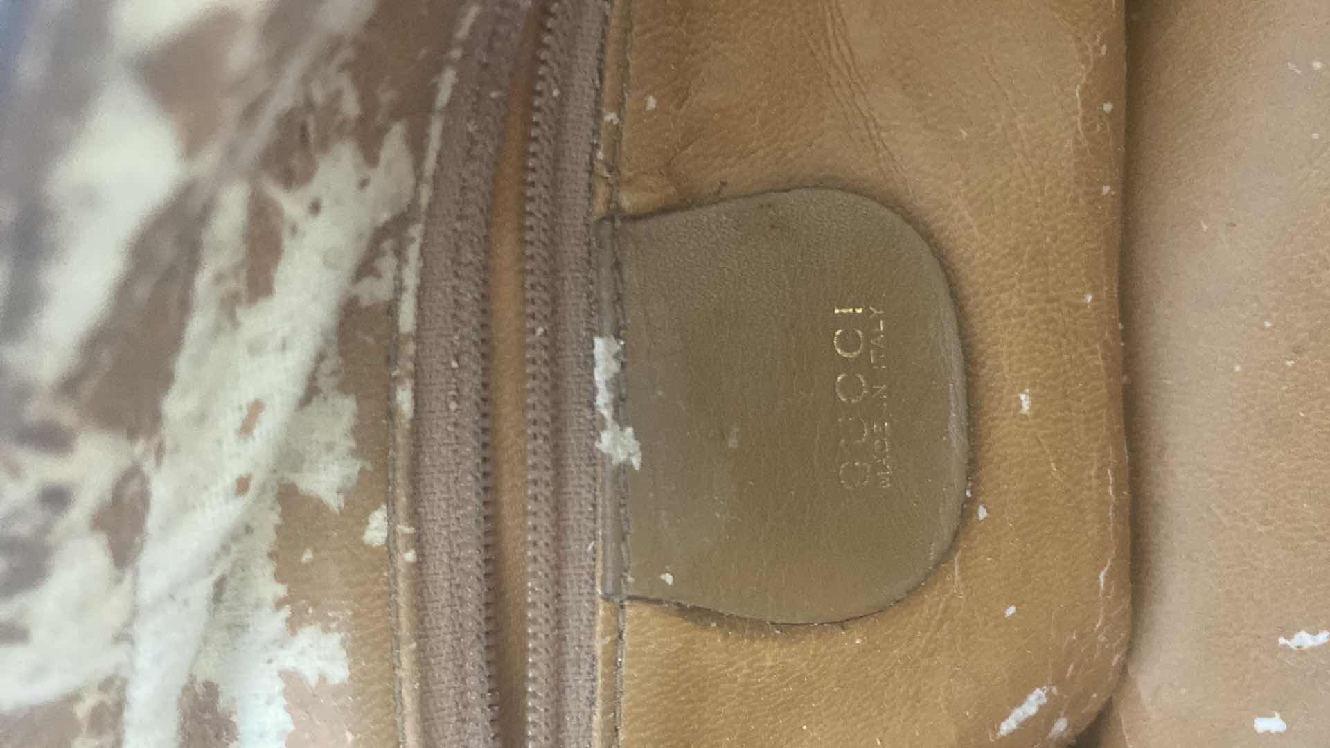 Photo 1 of GUCCI HANDBAG - FABRIC & LEATHER