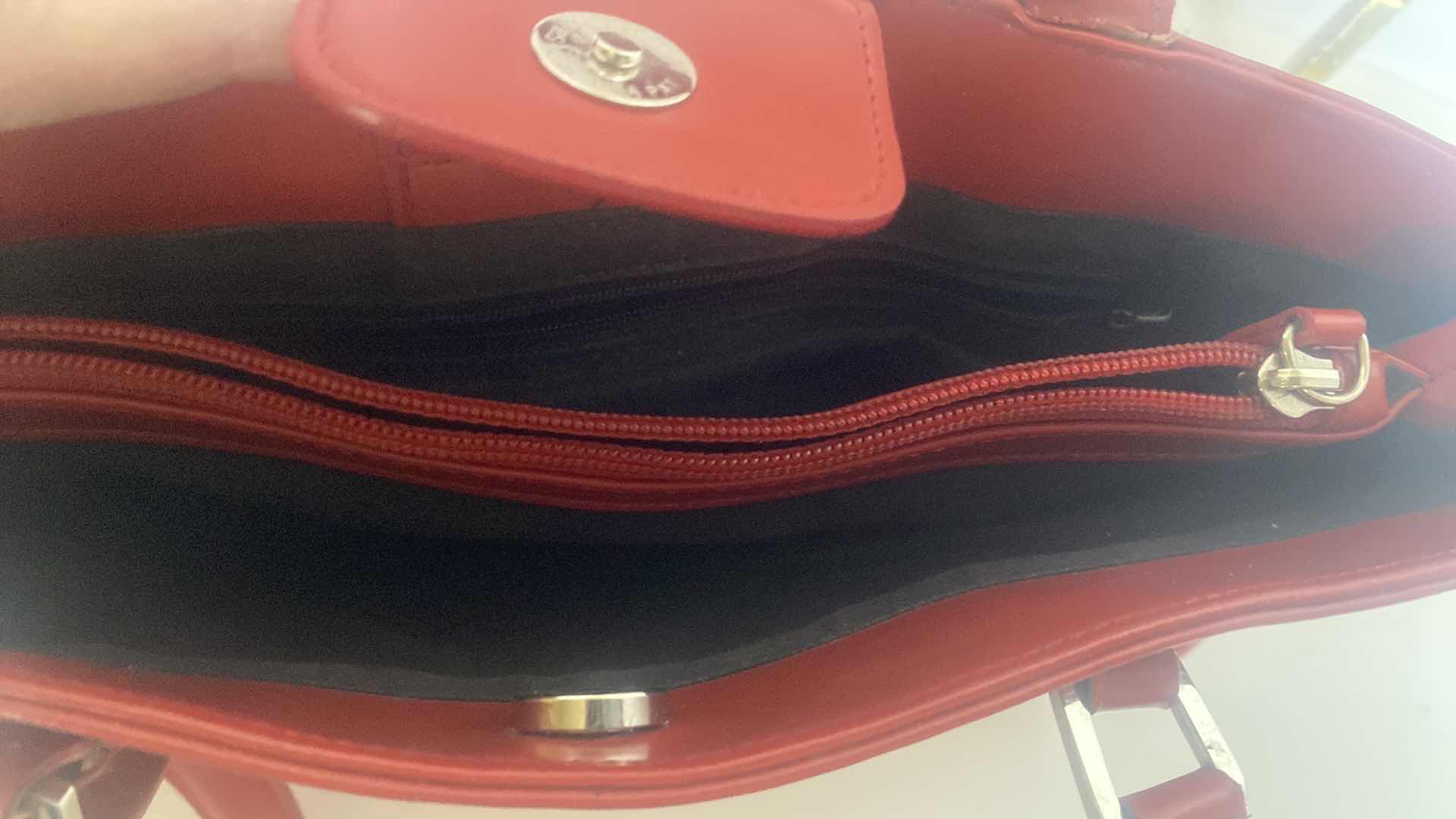 Photo 1 of GUCCI RED LEATHER HANDBAG