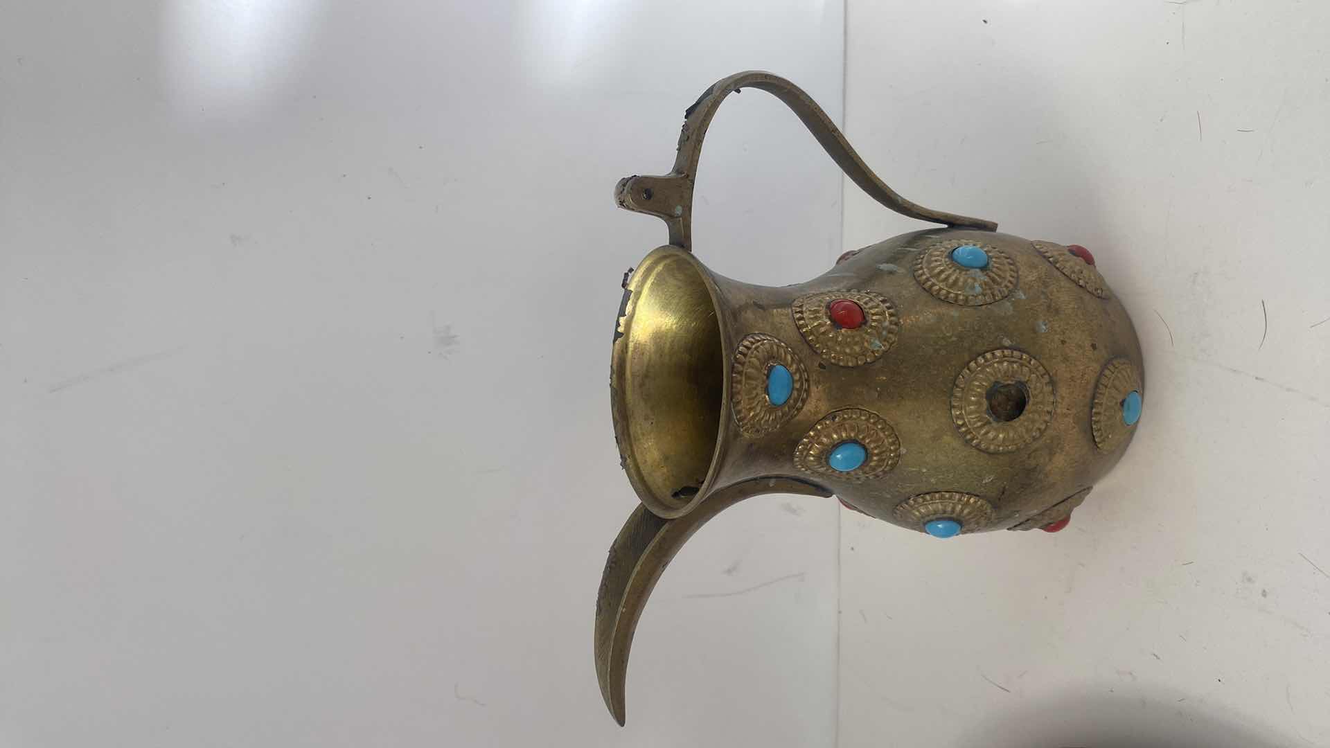 Photo 3 of 4-BRASS FROM INDIA PLATE MEASURES 11 1/2”