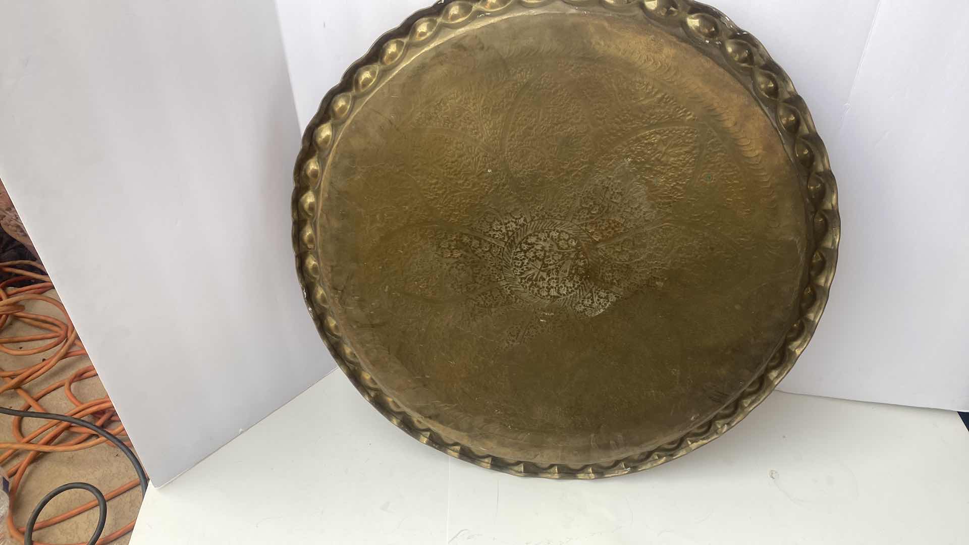 Photo 1 of 24” BRASS  DECORATIVE TRAY
