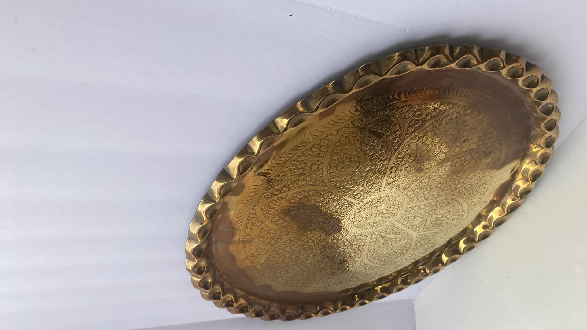 Photo 1 of 24” BRASS  DECORATIVE TRAY