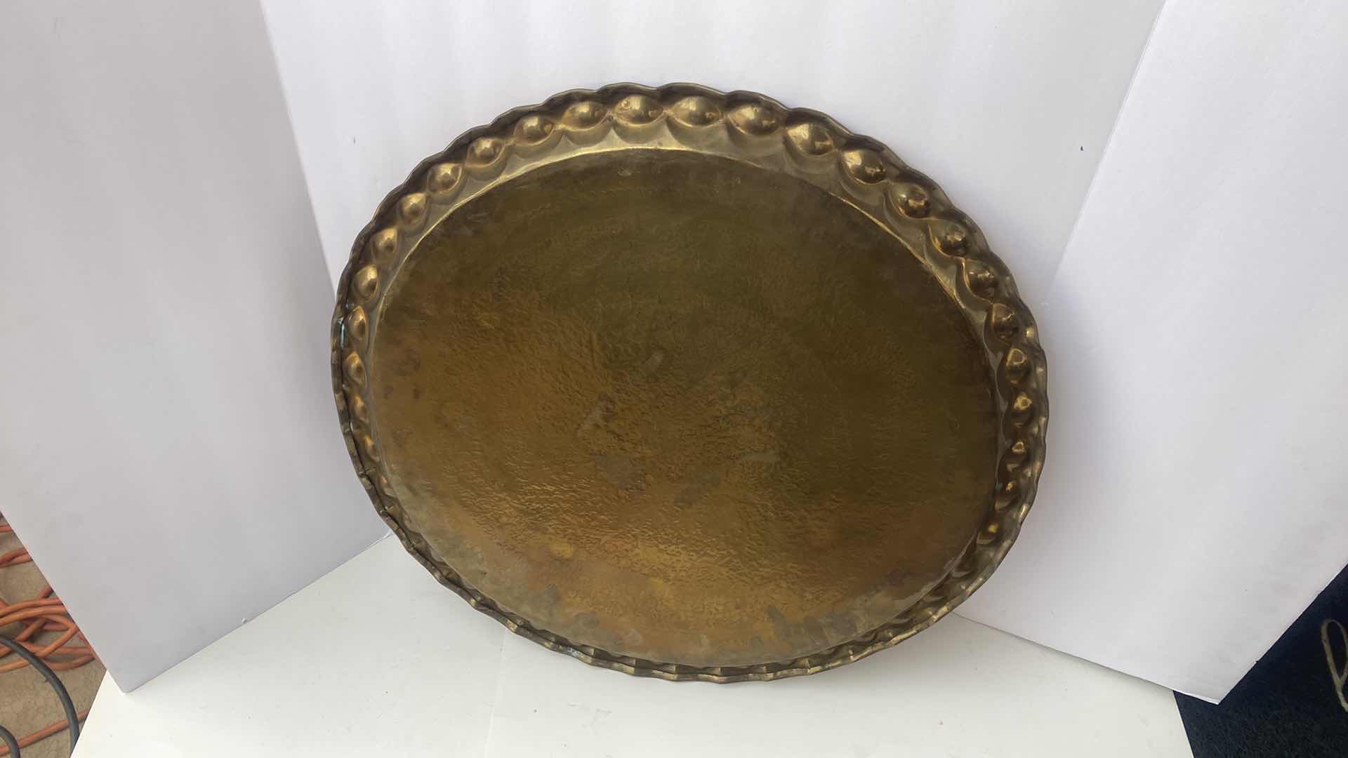 Photo 1 of 24” BRASS  DECORATIVE TRAY