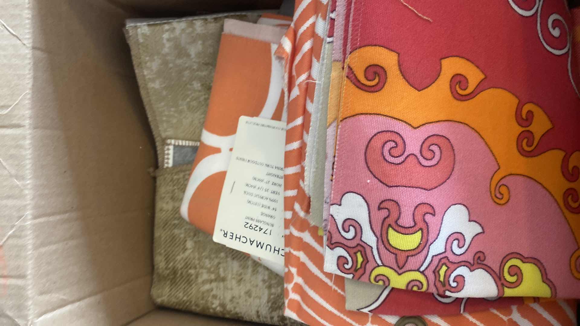 Photo 1 of BOX OF FABRIC REMNANTS & SAMPLES