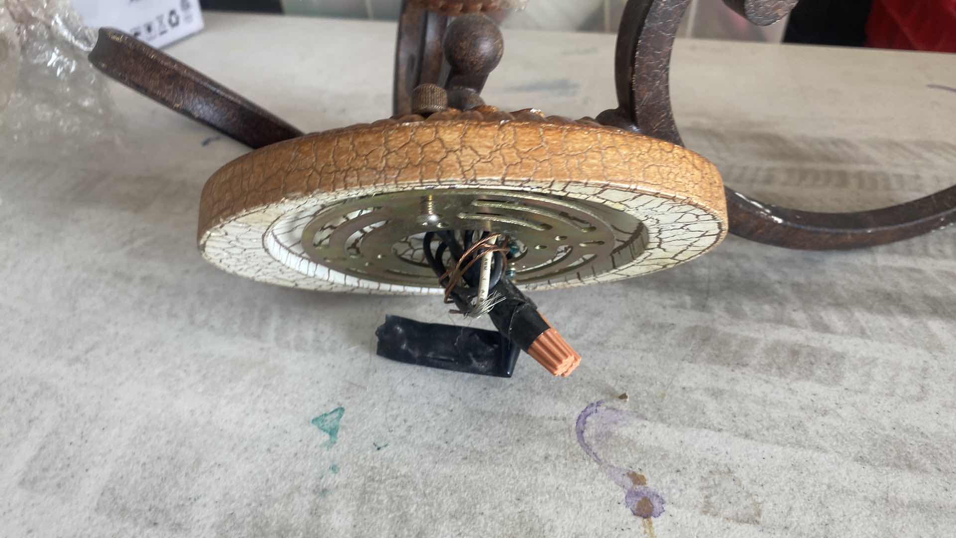 Photo 1 of CAST METAL WALL FIXTURE 22” x 10”