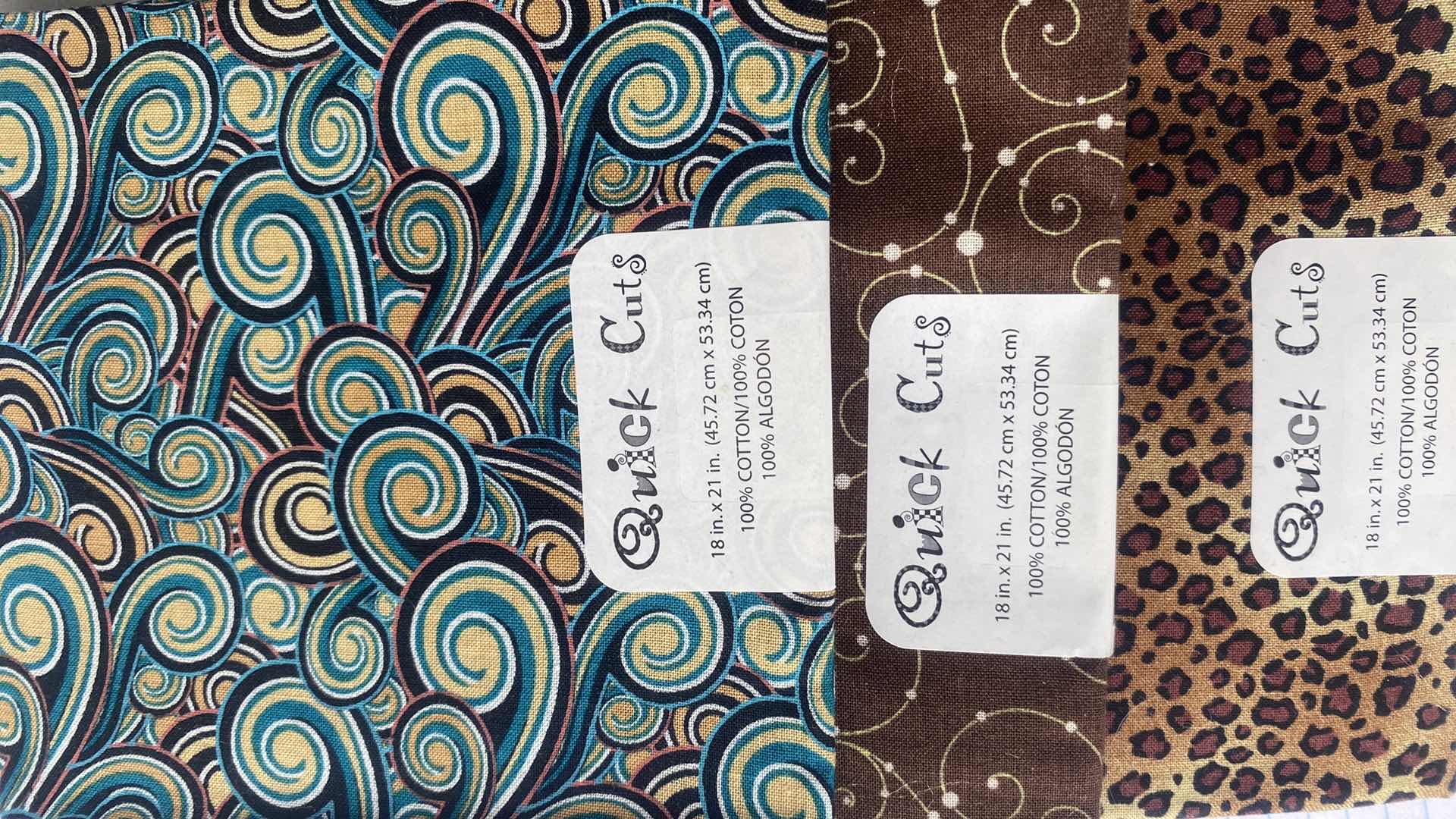 Photo 1 of BOX OF QUUCK CUTS 18” x 21” FABRIC