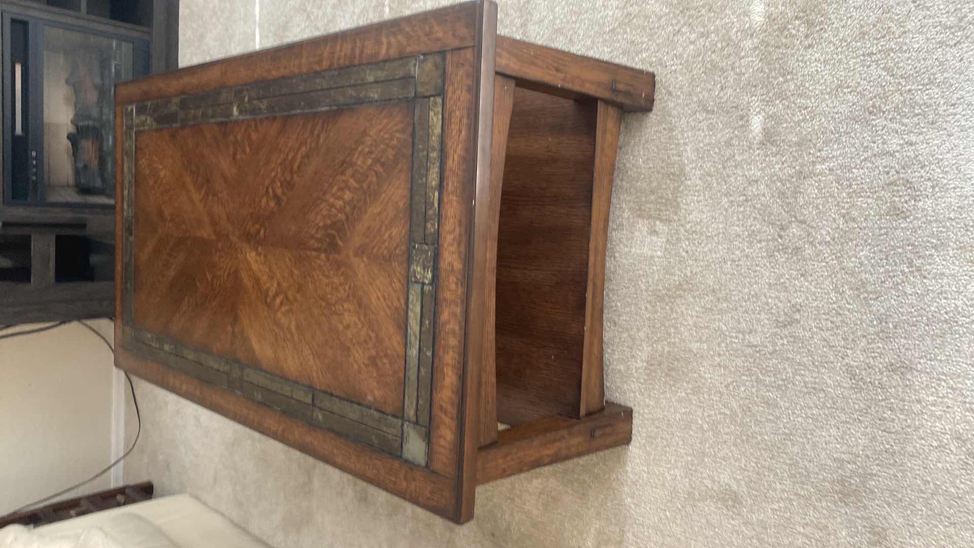 Photo 1 of DARK OAK COFFEE TABLE 48“ x 28 “ H  19”