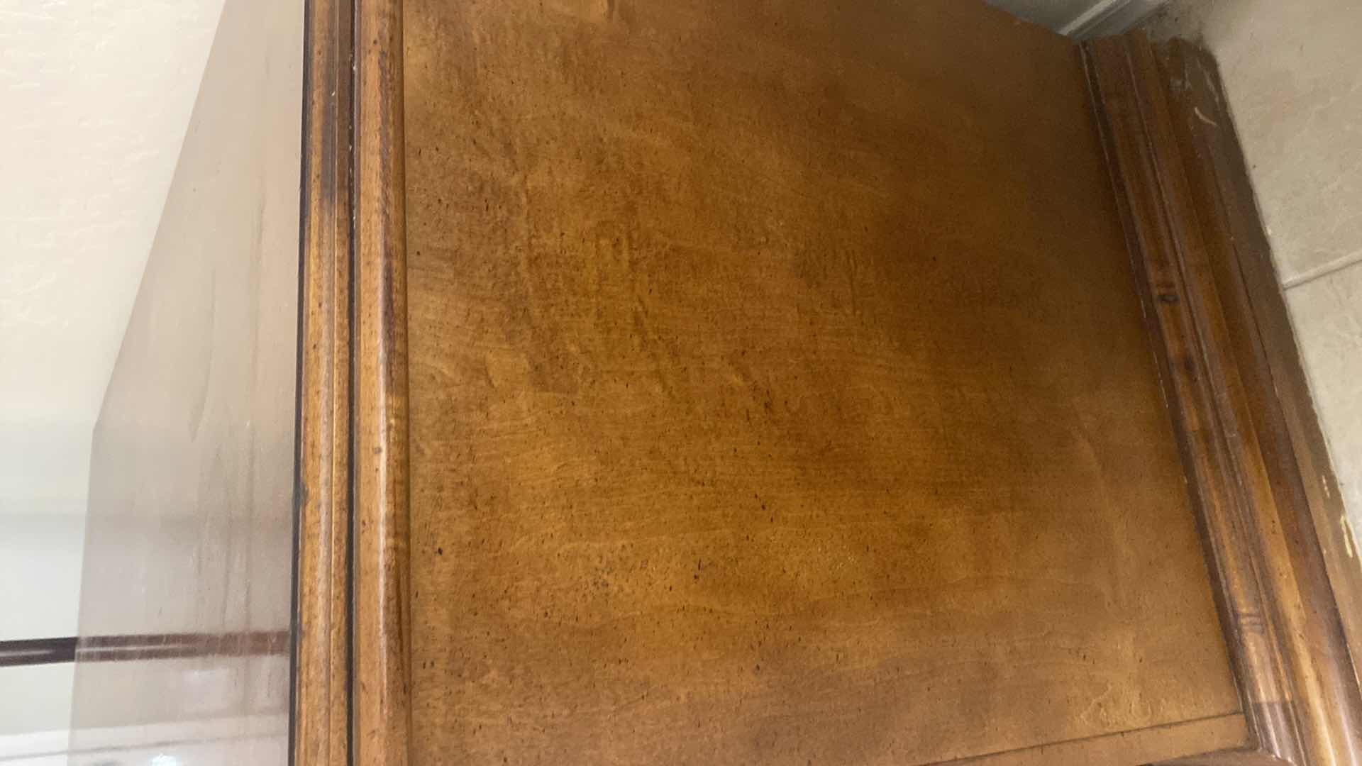 Photo 1 of 4 DOOR ENTERTAINMENT CENTER WITH CD STORAGE 56” x 22” H 29 1/2”