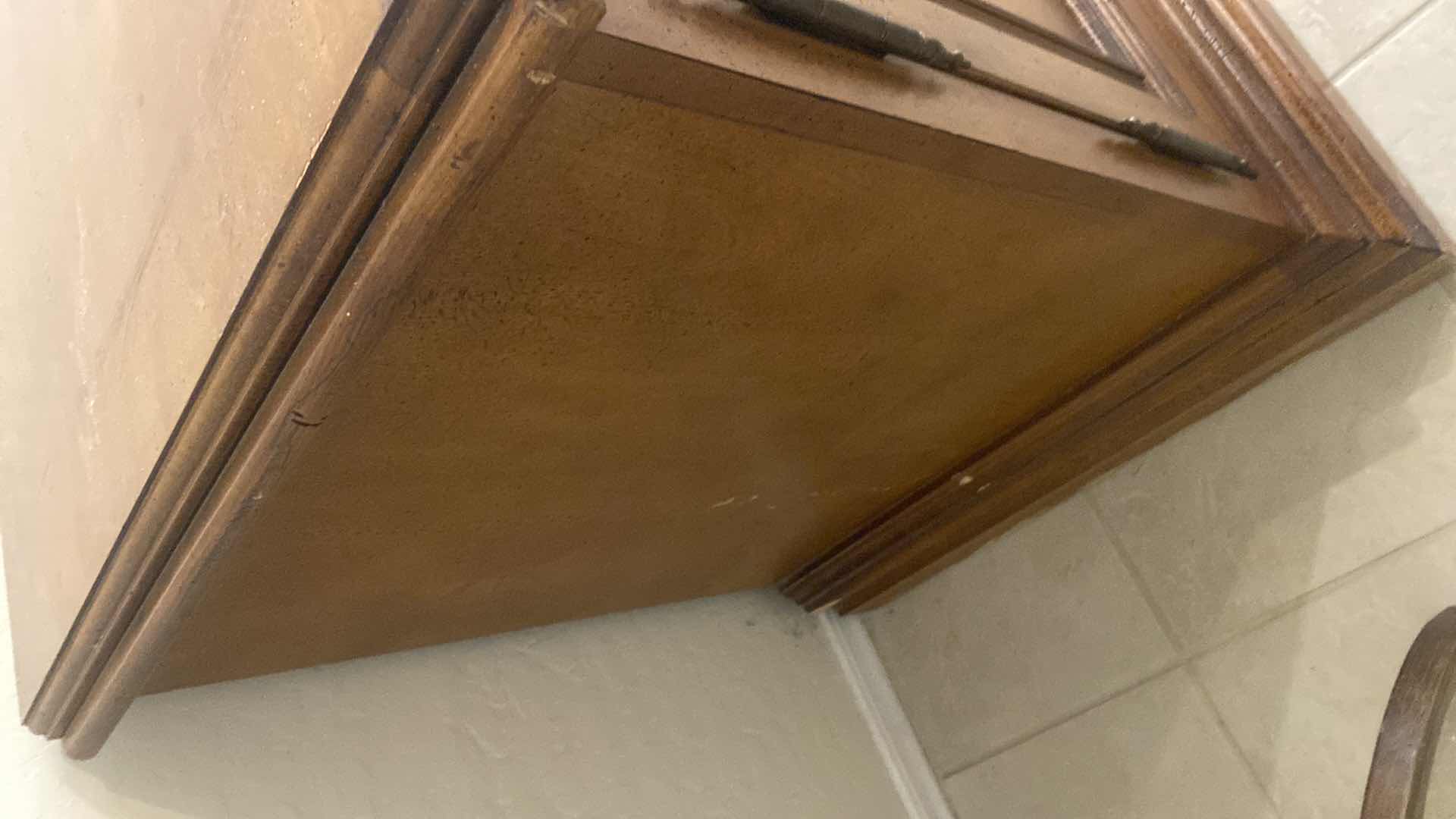 Photo 1 of 4 DOOR ENTERTAINMENT CENTER WITH CD STORAGE 56” x 22” H 29 1/2”